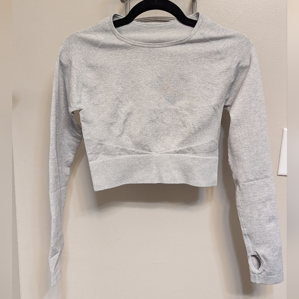 Acta Wear Seamless Long Sleeve Crop Top